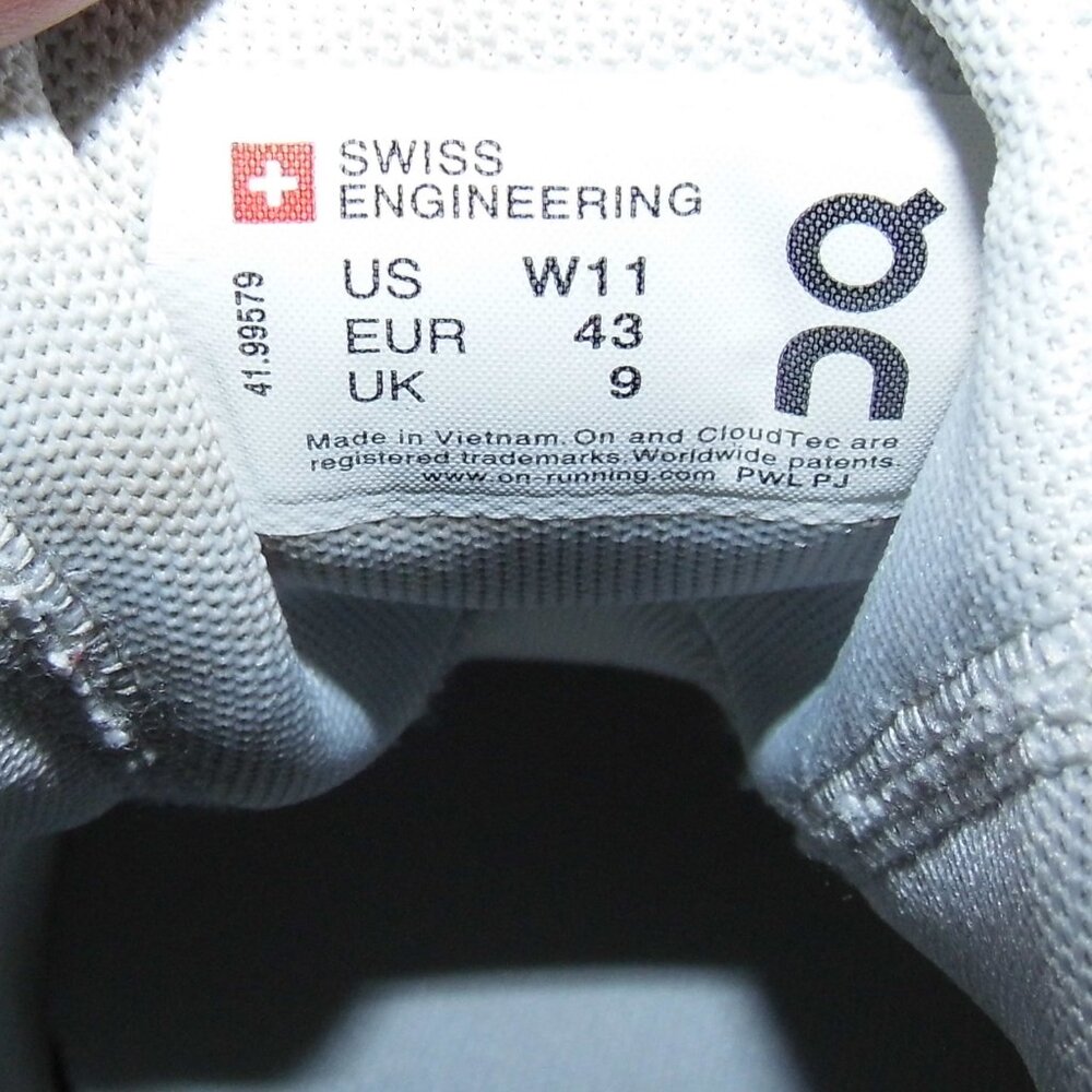 ON Cloudswift Helion Superfoam Gray/White Sneakers Womens Size 11 - Picture 7 of 7